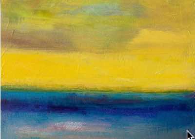 Donna McNamara - The Aegean Bliss - oil & acrylic on board - 29 x 34 cm - €580