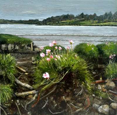 Janet Murran - Between the Tides - acrylic on board - 20 x 20 cm - €650