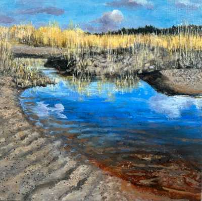 Janet Murran - In the light of pure beauty - acrylic on board - 20 x 20 cm - €650