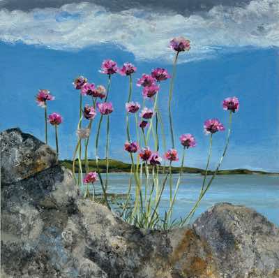 Janet Murran - In one passionate Flowering- acrylic on board - 30 x 30 cm - €950