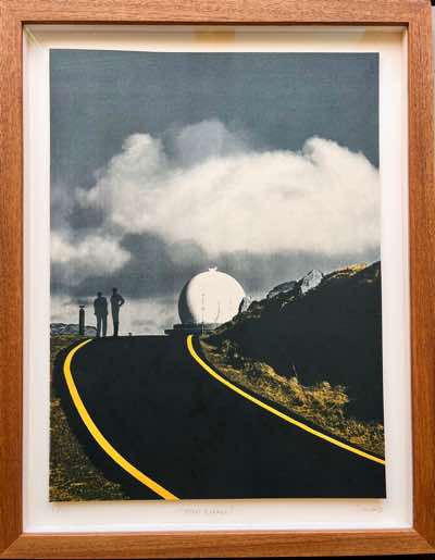 Jo Howard - Mount Gabriel - painting & screenprint on paper -47 x 37 cm - €350