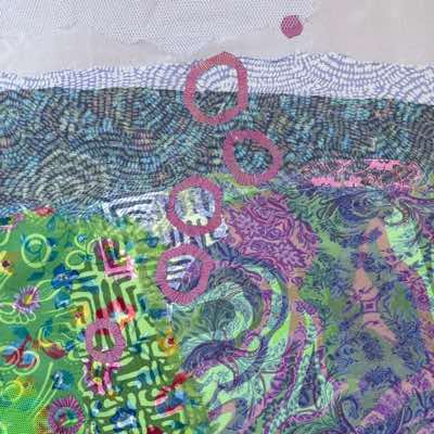Julia Zagar - It's not the Destination - textiles - 50 cx 50 cm - €385