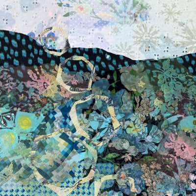 Julia Zagar - Looking for a better Horizon - textiles - 50 cx 50 cm - €385