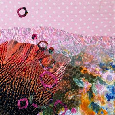 Julia Zagar - Our Horizons expand - textiles - 50 cx 50 cm - €385