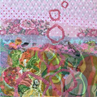 Julia Zagar - Where the Sun Begins - textiles - 50 cx 50 cm - €385