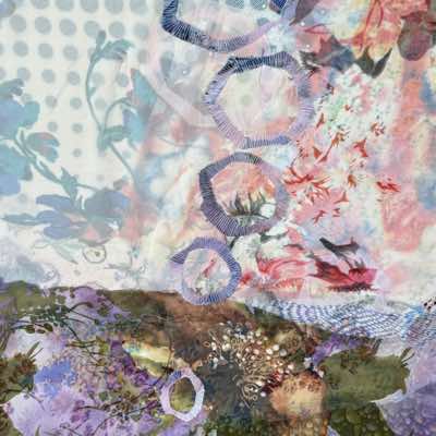 Julia Zagar - Wonder beyond the Horizon - textiles - 50 cx 50 cm - €385