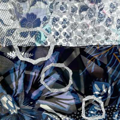 Julia Zagar - Waiting for Dawn - textiles - 50 cx 50 cm - €385