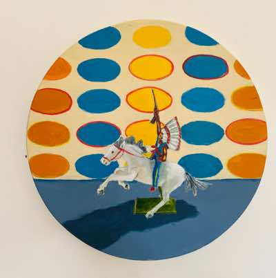 Mary Galvin - Heroes in Hindsight - acrylic on palen - 30 x 30 cn - €550