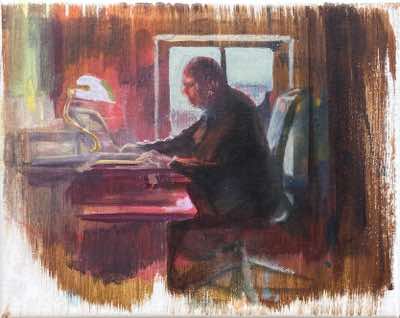 Oonagh Hurley - Memoir - acrylic and oil bar on canvas - 20 x 25 cm - €500