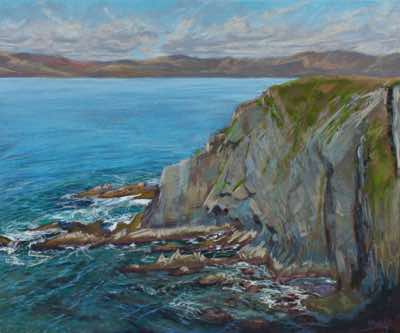 Patricia Bevan - Fractures, Gouladoo, Sheepshead - pastel on board - 60 x 50 cm - €1500