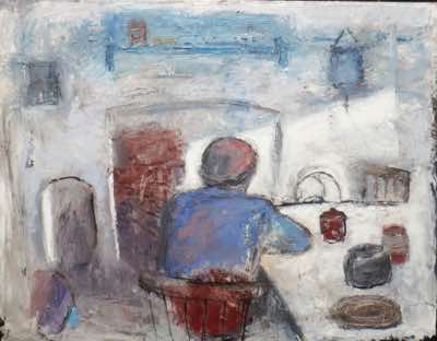 Christine Thery - Sunday Morning - oil on canvas - 71 x 92 cm - €3,500