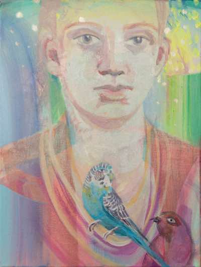 Siobahn O'Leary - Aria for Birds - acrylic on canvas - 30 x 40 cm - €460