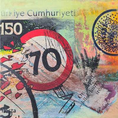 Dick Richards - 70  - 25x25cm - €225