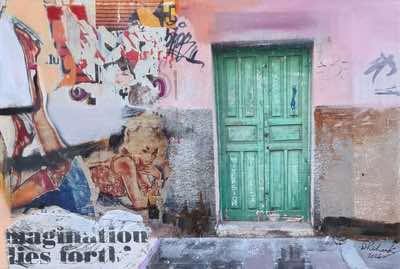 Dick Richards - Green Door Reverie  - 20x30cm - €210