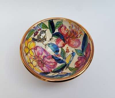 Etain Hickey - Blue Tits & Wren - 22 x 9 cm - €220