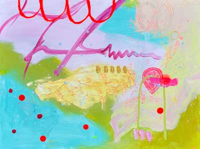 Helen O'Keeffe - Ice Cream Sunday  - oil on board - 30 x 40 cm - €450