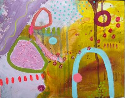 Helen O'Keeffe - Let's Play - framed - 25 x 30 cm - €450