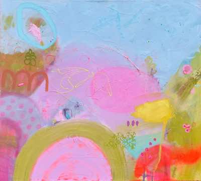 Helen O'Keeffe - Strolling Thru Sunshine II - oil on canvas - 69 x 77 cm - €1300
