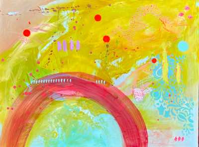 Helen O'Keeffe - We will walk & talk in the land  - oil on board - 30 x 40 cm - €495