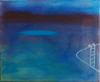 FIONA WALSH ~  Antevasin Blue - oil on canvas - 25.5 x 30.5 cm - €300