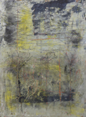 GANA ROBERTS - Sulphur Mountain 1 - oil, cold wax & mixed media - 56 x 47 cm - €260