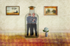 GEOFF GREENHAM - Present Tense - archival print - framed size 50 x 40 cm - €225