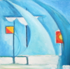 GILL GOOD - Kite - oil on canvas -  26 x 26 cm - €295