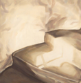 HARRIET SELKA - Castle Step - oil on board - 30 x 30 cm - €400