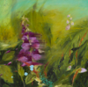 HELEN O'KEEFFE - Hedgerow - Foxglove - oil on board - 40 x 40 cm - €500 - SOLD