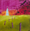HELEN O"KEEFFE - Overland to the Beacon -oil on boards - 42 x 42 cm - €395