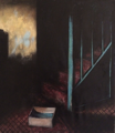 JANET MURRAN - Just an empty box - acrylic/charcoal and graphite on paper - 70 x 62 cm - €650