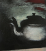 JANET MURRAN ~ The Kettle - mixed media - 40.5 x 38 cm - €295