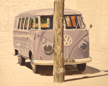 JOHN DOHERTY -  Kombi I - acrylic on board - 20 x 25 cm - NFS