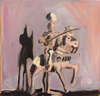 JOSEPH HEFFERNAN - The Knight - oil on board 23 x 24 cm - €350
