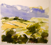 JUDY HAMILTON ~ Yonder - watercolour - 25 x 30 cm - €375