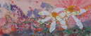 JULIA ZAGAR - Sunset Daisy - textile - 19 x 37 cm - €90 - SOLD