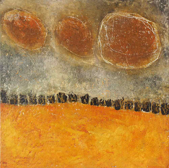 JUNE DURKIN - Harvest - mixed media - 30 x 30 cm - €290