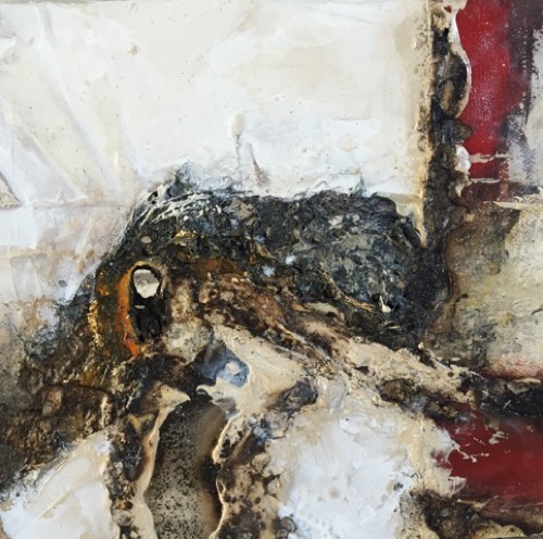 KAREN HENDY - Liminal I - mixed media on board - 40 x 40 cm - €690