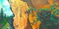 KEITH PAYNE ~ The Old Road Kosovo - acrylic on canvas - 77 x 152 cm - €2200