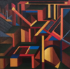 KYM LEAHY - Foreign Town - acrylic on canvas - 30 x 30 cm - €750