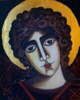 LYNDA MILLER - BAKER - Archangel Raphael - egg tempera on wood - 30.5 x 27 cm - €525