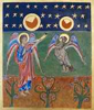 LYNDA MILLER - BAKER - Fourth Angel of the Apocalypse - egg tempera on wood - 46 x 36 cm - €750