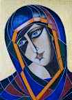 LYNDA MILLER - BAKER - Madonna art deco style - egg tempera on wood - 46 x 36 cm - €900