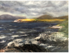 MARINA THOMAS - Ophelia's Dance, Dunmanus Harbour - oil on canvas - 30 x 41 cm - €280 - SOLD