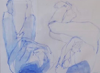 MEGAN EUSTACE - Head First - watercolour on paper - 56 x 76 cm - €1350