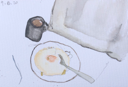 MOLLIE DOUTHIT - Bright New day - watercolour on paper - 10 x 15 cm - €250 - SOLD