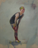 OONAGH HURLEY - Olympian - acrylic on linen - 50 x 40 cm - €1200