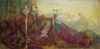 SARAH LONG - In the space between two shoulders - oil and media on canvas - 50 x 100 cm - €695