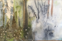 SARAH LONG - Soil and String - mixed media on board - 40 x 60 cm - €250