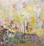 SARAH LONG - The Sundance Kid - oil and media on canvas - 40 x 40 cm - €345
